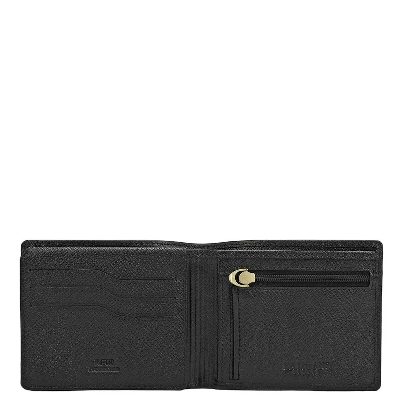 Da Milano black Black Bifold Leather Mens Wallet for Men | Best Price UAE